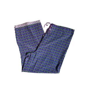 Victoria's Secret Y2K Satin Geometric Tile Pajama Pants (Purple) - Large